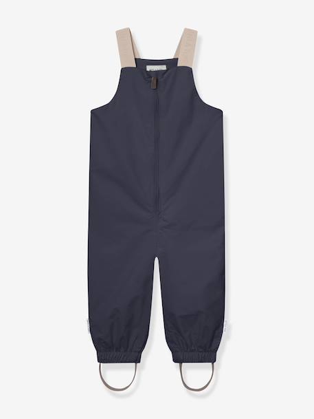 Waterdichte salopet baby MATWALENTAYA MINI A TURE donkerblauw+saliegroen+terracottategel - vertbaudet enfant 