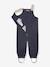 Waterdichte salopet baby MATWALENTAYA MINI A TURE donkerblauw+saliegroen+terracottategel - vertbaudet enfant 