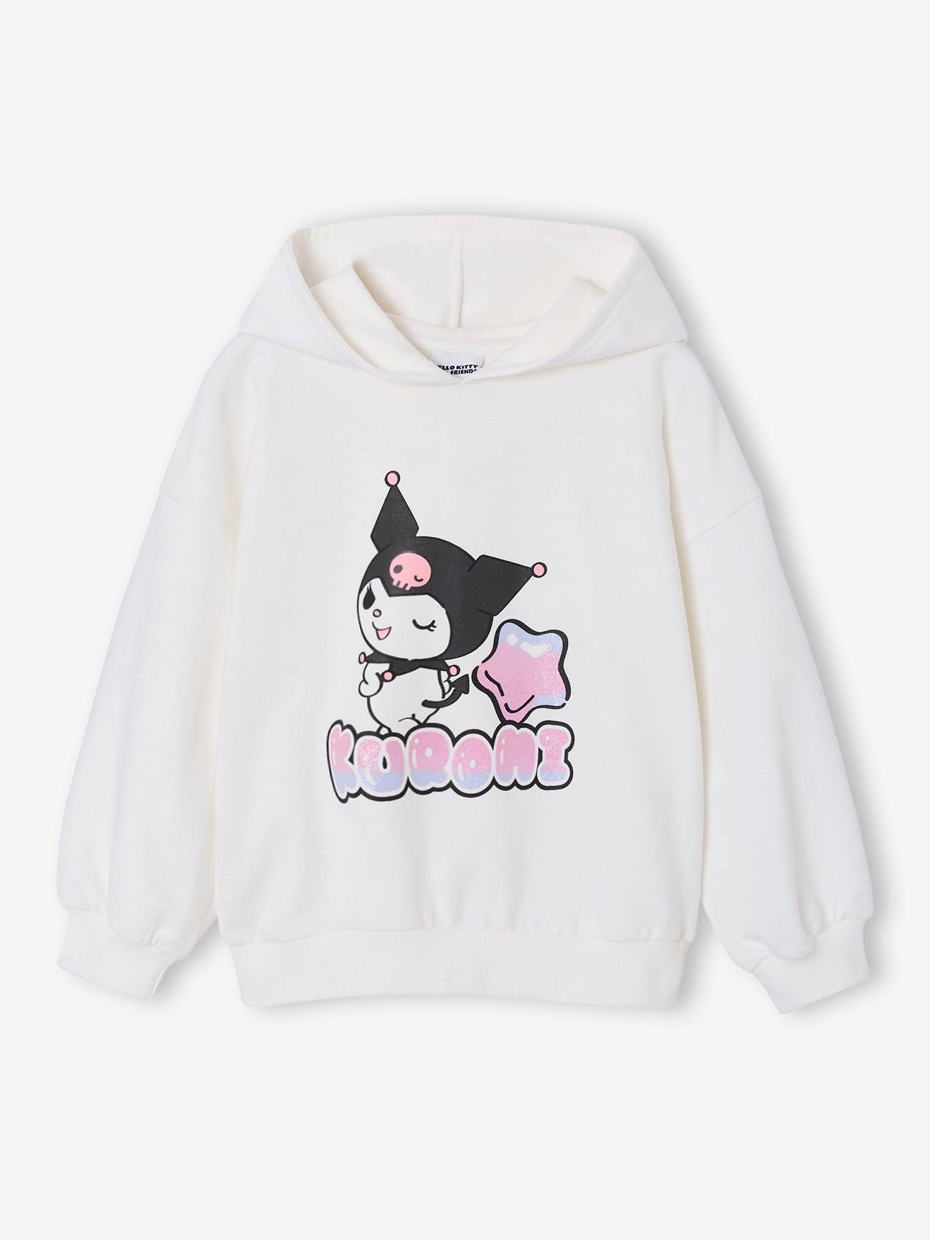 Sweater met capuchon Kuromi ecru