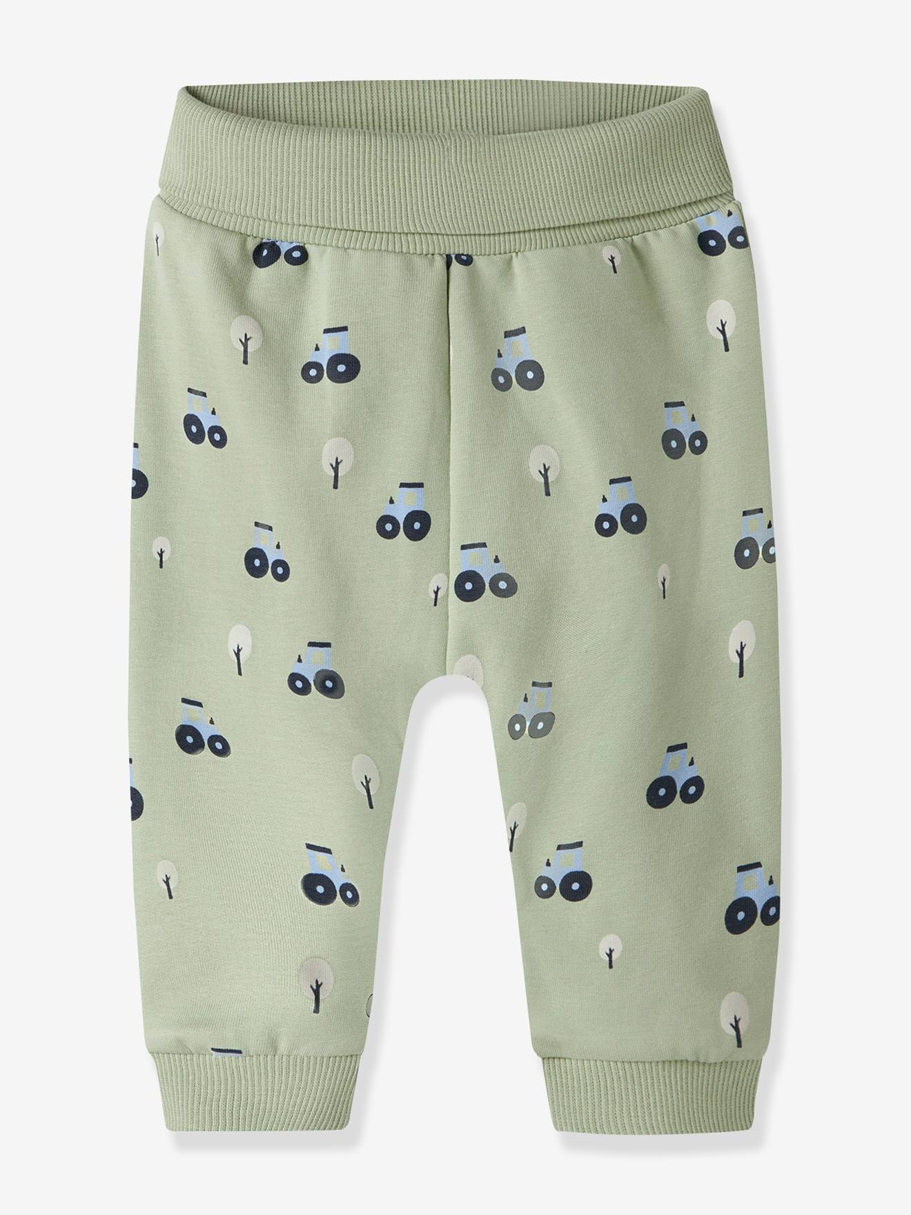 Joggingbroek voor babyjongens van NAME IT saliegroen afbeelding