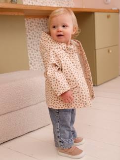 Baby-Regenjas 3 in 1 babymeisje met luipaardprint