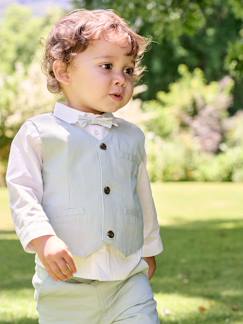 Baby-Babyset overhemd, gilet en vlinderdas