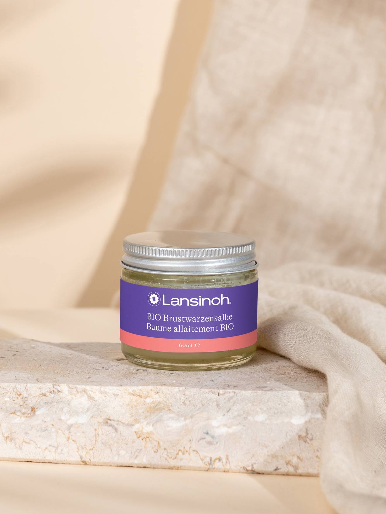 Biologische borstvoedingsbalsem 60 ml LANSINOH wit afbeelding