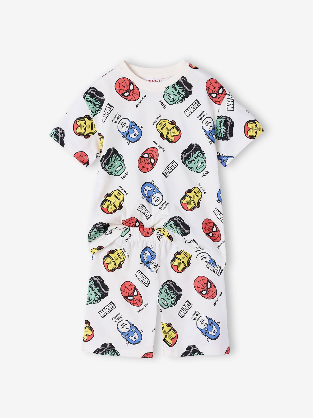 Pyjashort jongen AVENGERS ecru
