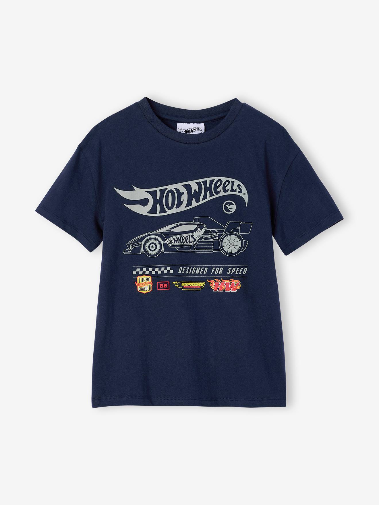 T-shirt jongen HOT WHEELS marineblauw