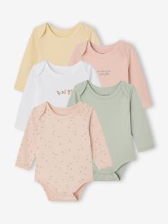 Baby-Body's met lange mouwen voor baby's met bloemenprint