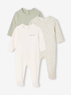 Baby-Set van 3 pyjama's baby van biologisch katoen