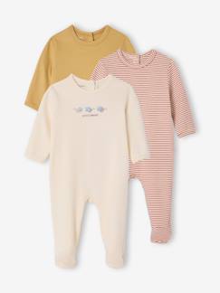 Baby-Set van 3 pyjama's baby van biologisch katoen