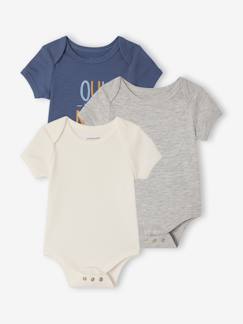Baby-Body-Set van 3 body's evolutief jongen korte mouwen