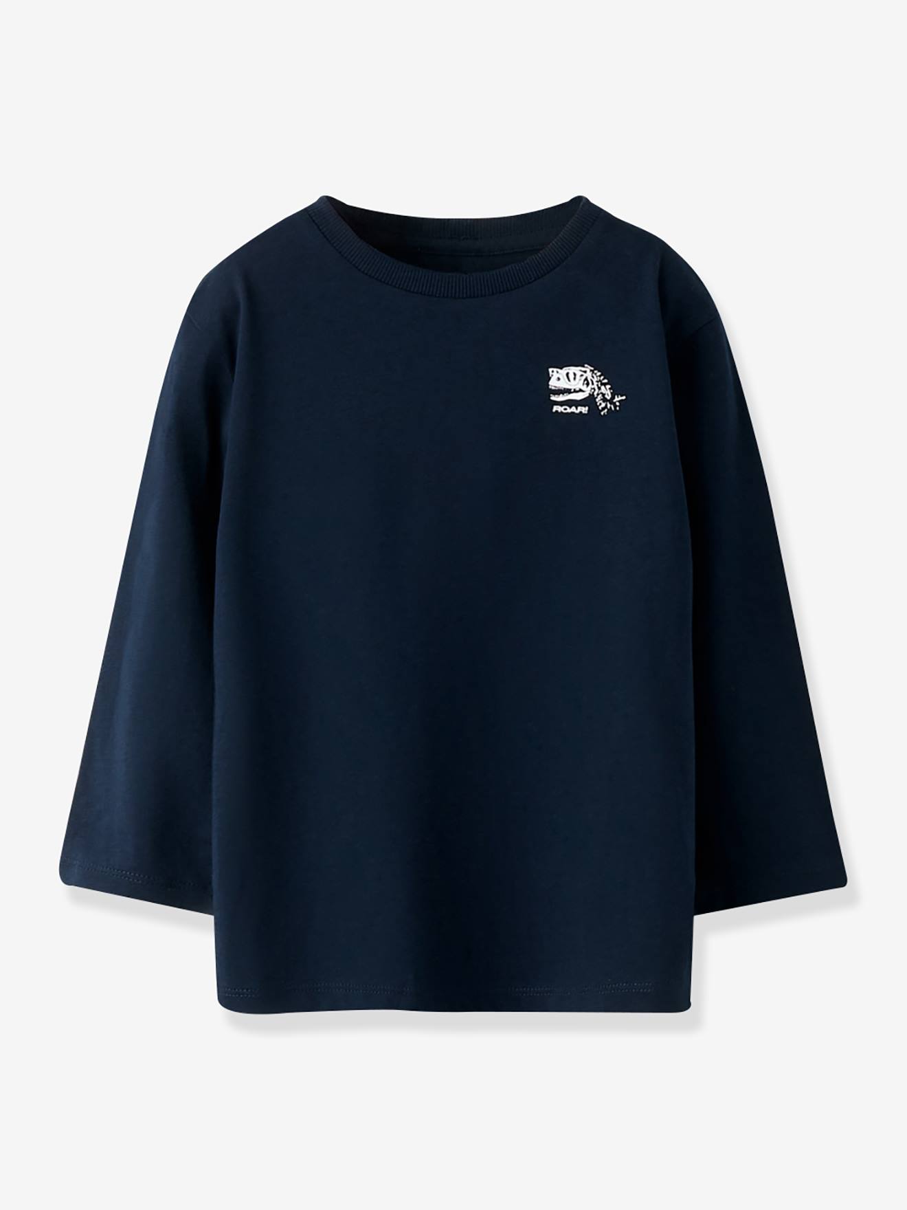 T-shirt met lange mouwen voor jongens NAME IT Boxy-Fit nachtblauw