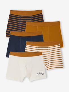 Jongens-Set van 5 boxershorts voor jongens met fietsen