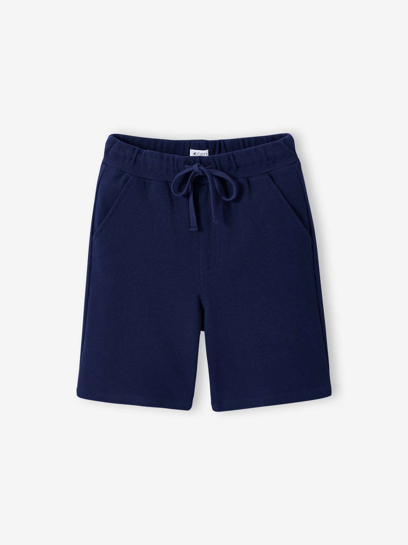 Bermuda jongens katoen marineblauw