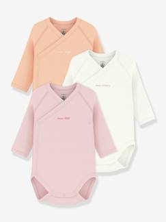 Baby-Set van 3 gekruiste body's baby PETIT BATEAU
