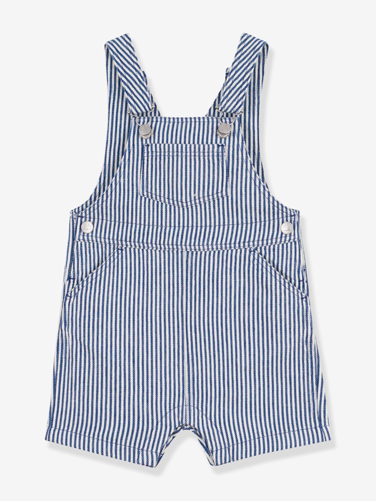 Korte babysalopet van keperstof marineblauw