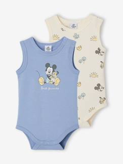 Baby-Set van 2 body's voor babyjongens zonder mouwen