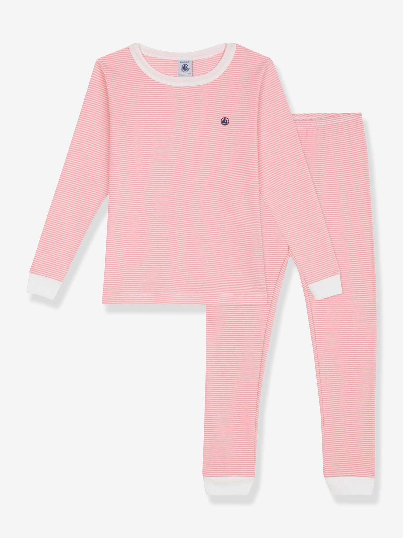 Pyjama kinderkatoen PETIT BATEAU rozen afbeelding