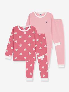 Set van 2 pyjama's katoen PETIT BATEAU  - vertbaudet enfant