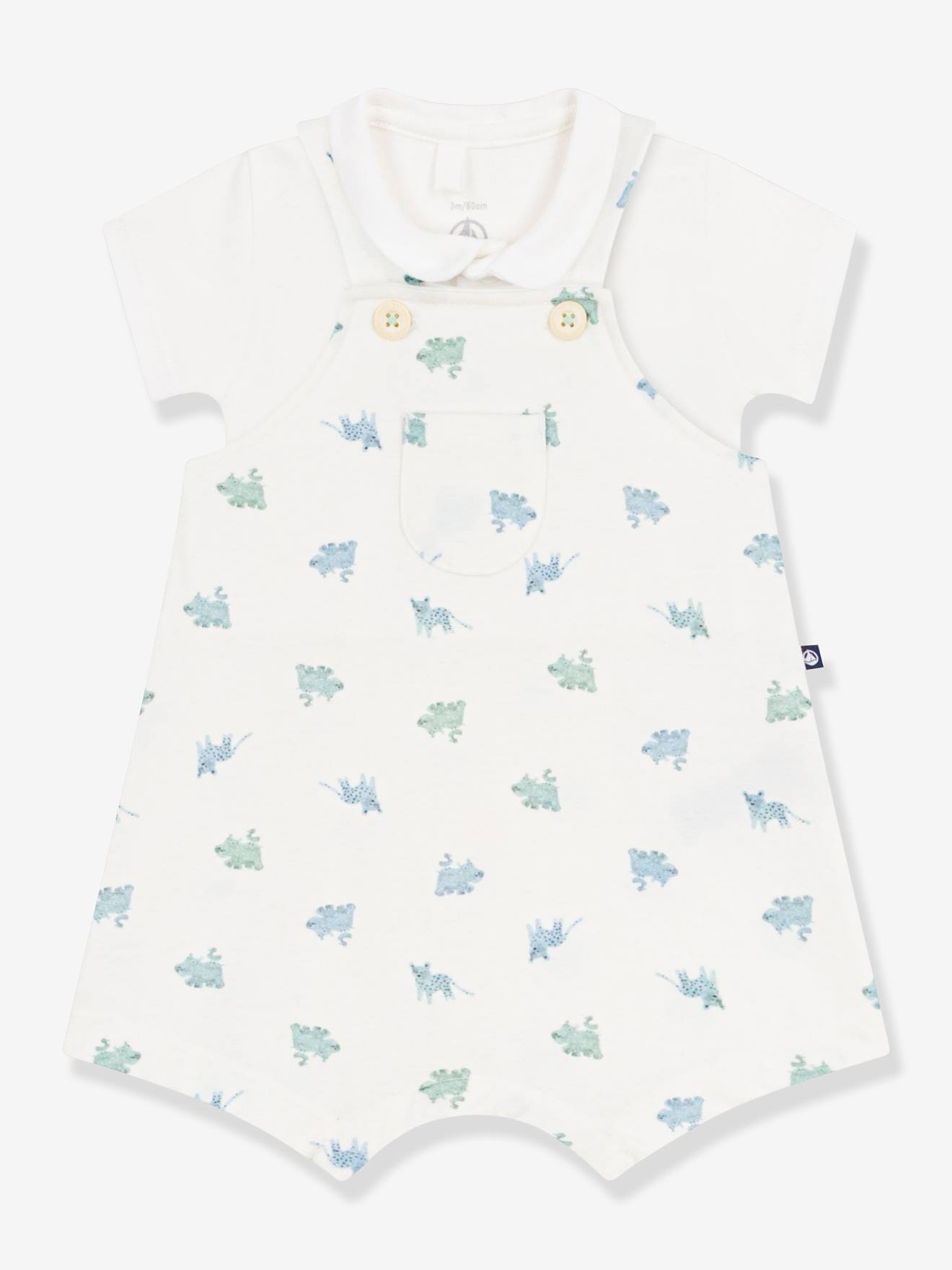 Babyset salopet + body wit