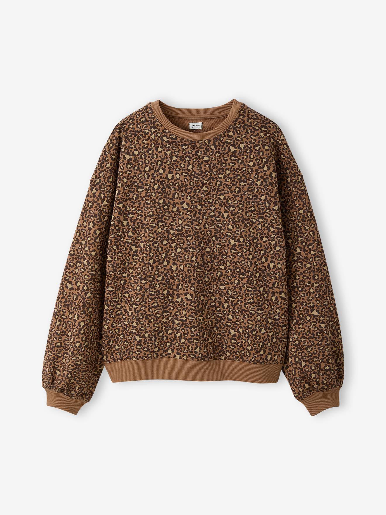 Sweater met wijde pasvorm bruin