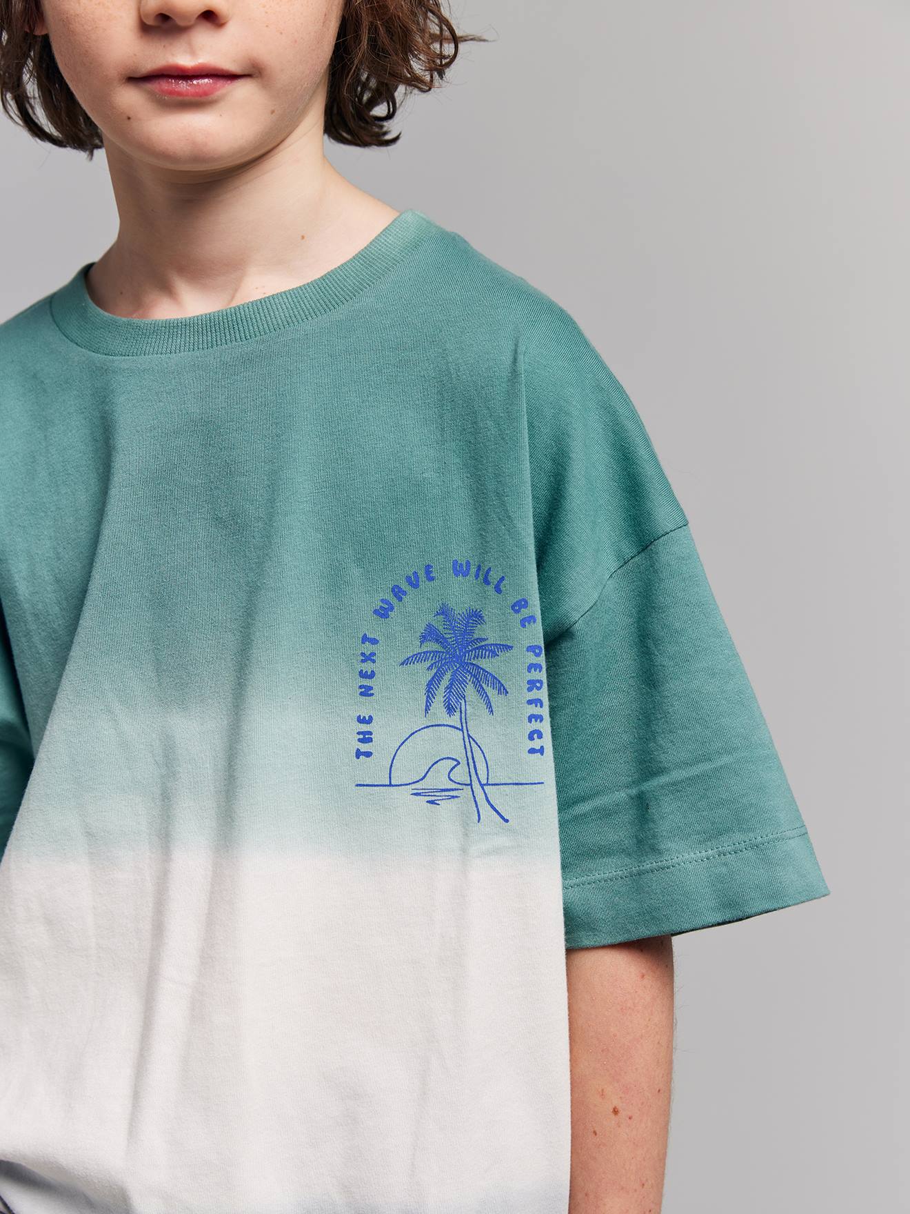 T-shirt jongens korte mouwen lichtblauw