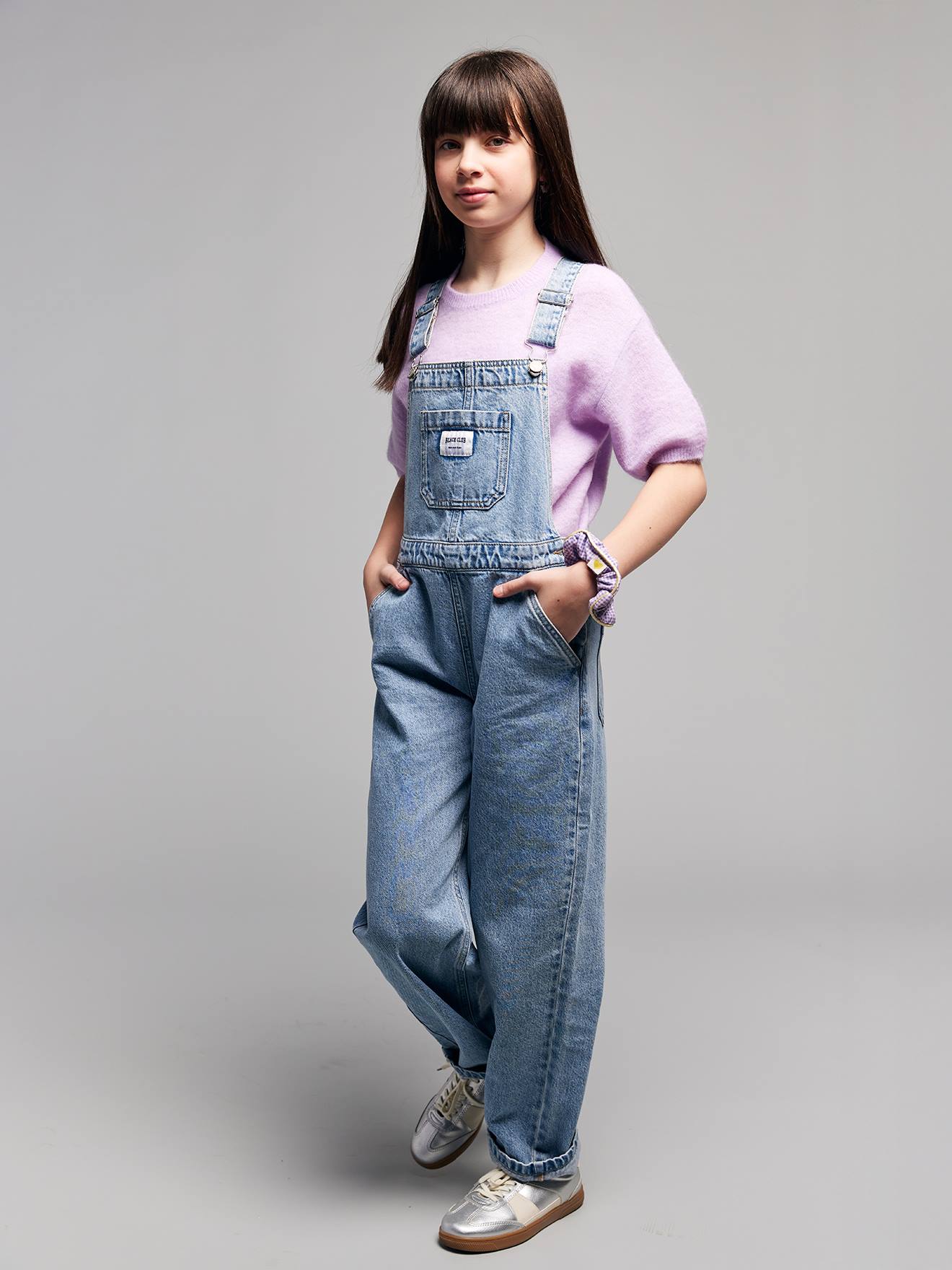 Salopet meisjes denim lichtblauw