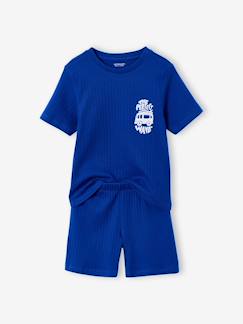 Jongens-Geribbelde pyjamashort voor jongens