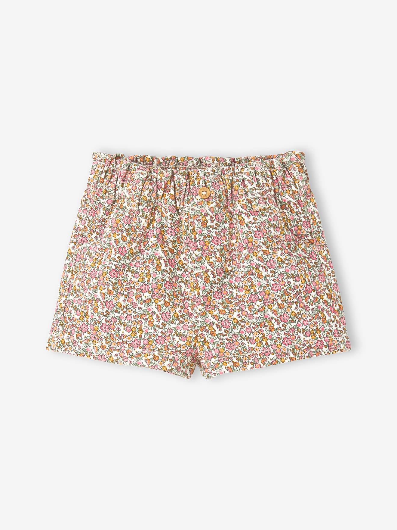 Bloomer met bloemenprint ecru