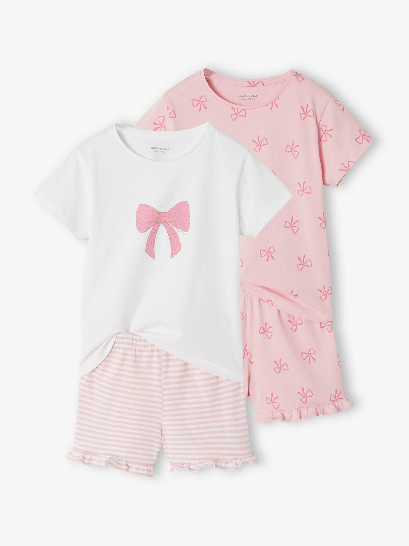Set van 2 pyjamashorty's. rozen