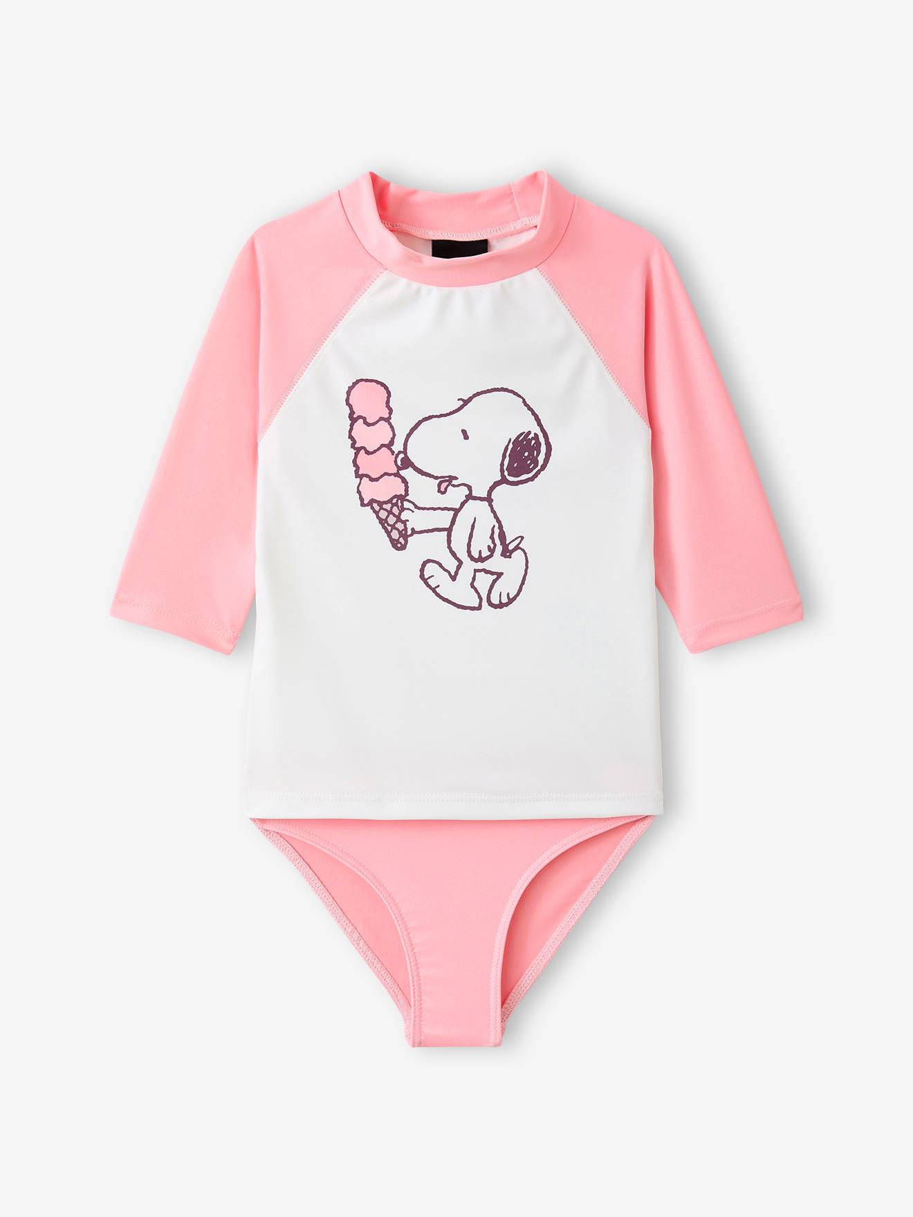 SNOOPY UV-werend badpak snoepjesroze