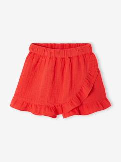 Skort voor meisjes van katoenen gaas  - vertbaudet enfant