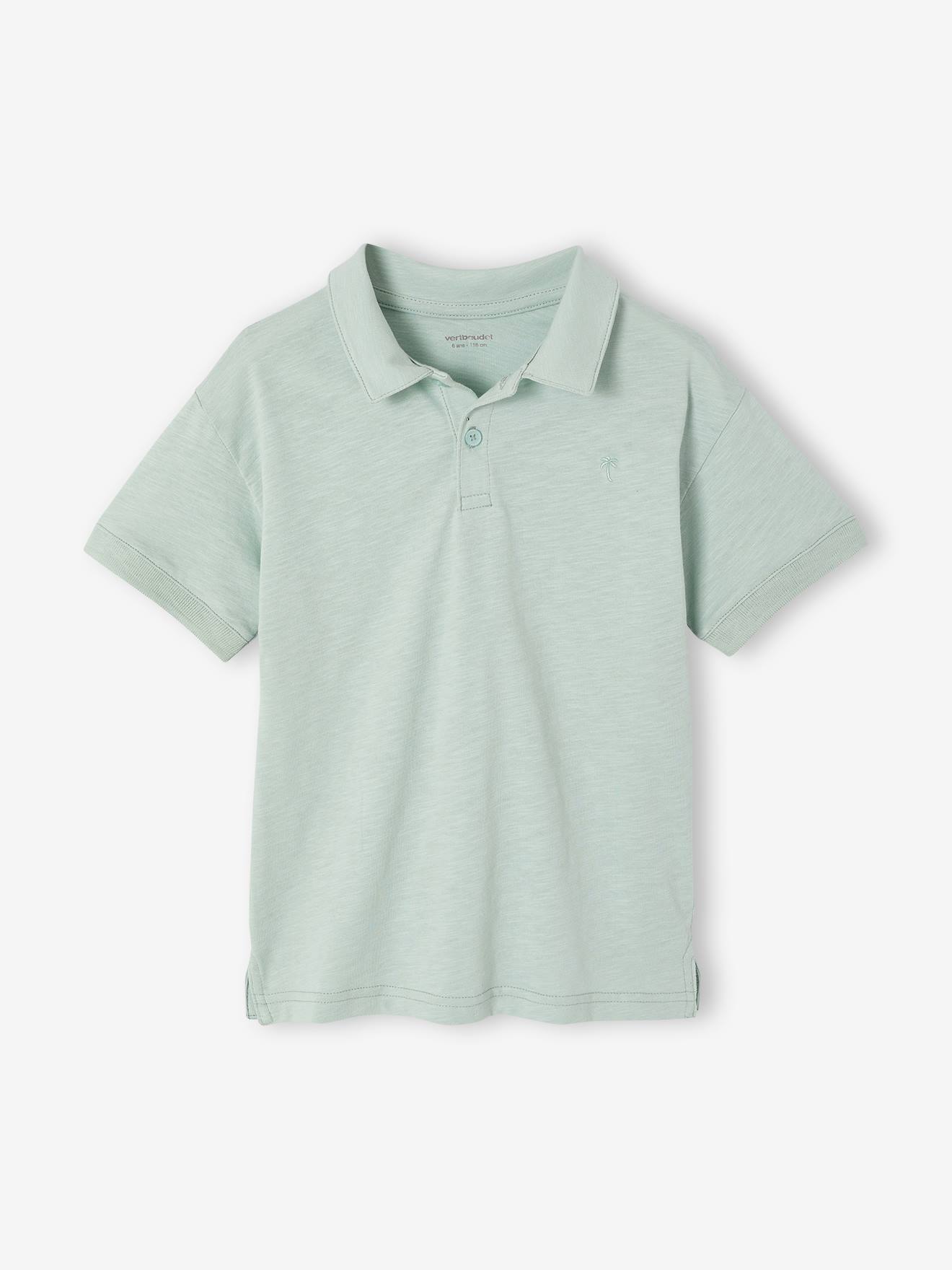 Polo korte mouwen jongen mintgroen