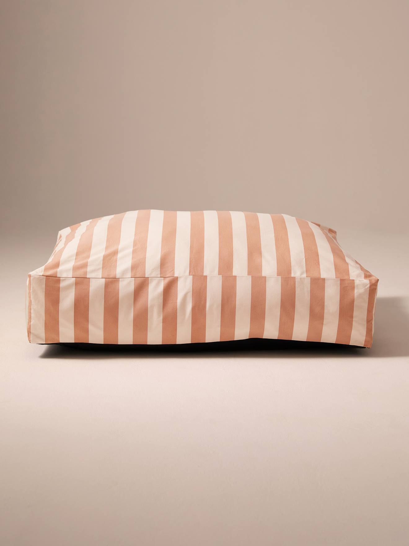 Hoes matras katoen rechthoek wit, gestreept