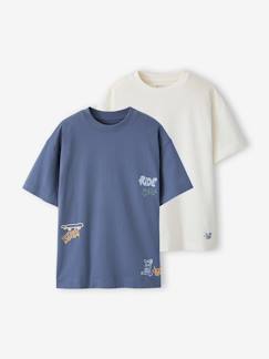 Jongens-T-shirt, poloshirt, souspull-T-shirt-Set van 2 T-shirt met korte mouwen
