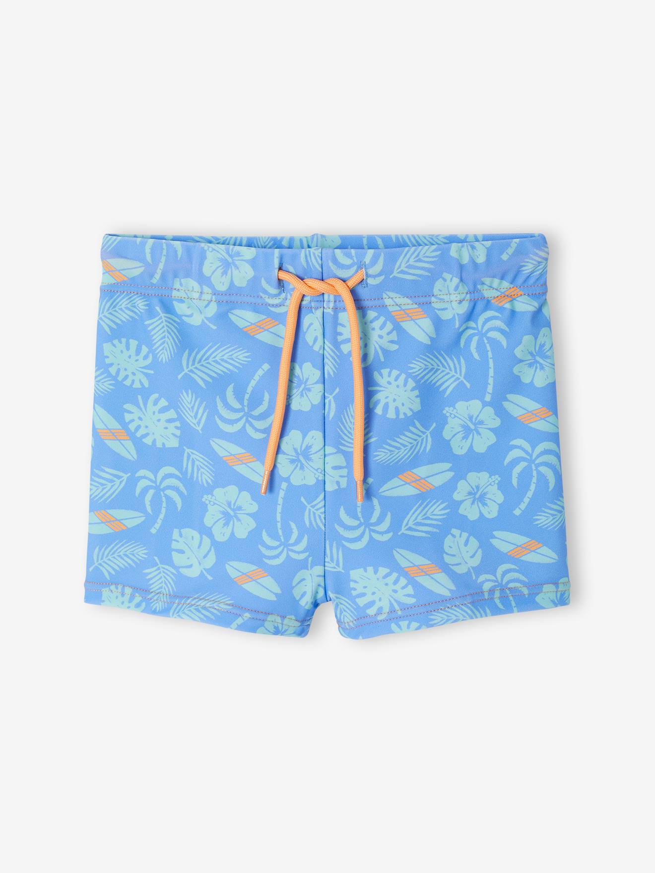 Zwemshort voor jongens oceaanblauw