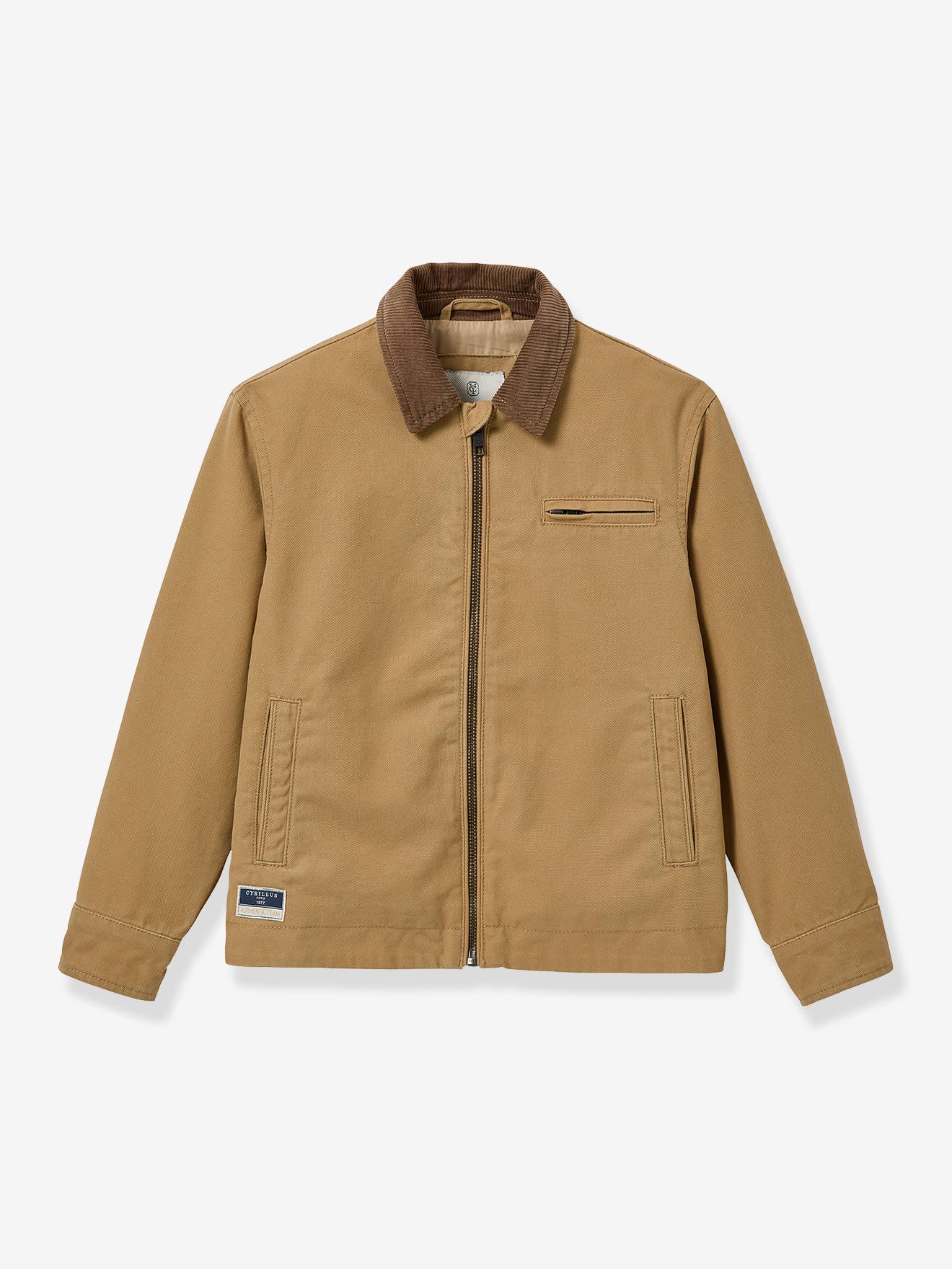 Twill jas karamel