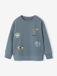 Jongens-Sweater met ronde hals en lange mouwen