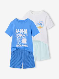 -Set van 2 pyjamashorts surf