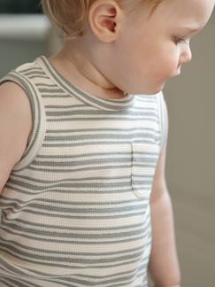 Baby-T-shirt, souspull-T-shirt-Gestreept hemdje voor babyjongens van biologisch katoen