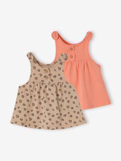 Baby-T-shirt, souspull-T-shirt-Set van 2 hemdjes van biologisch katoen 