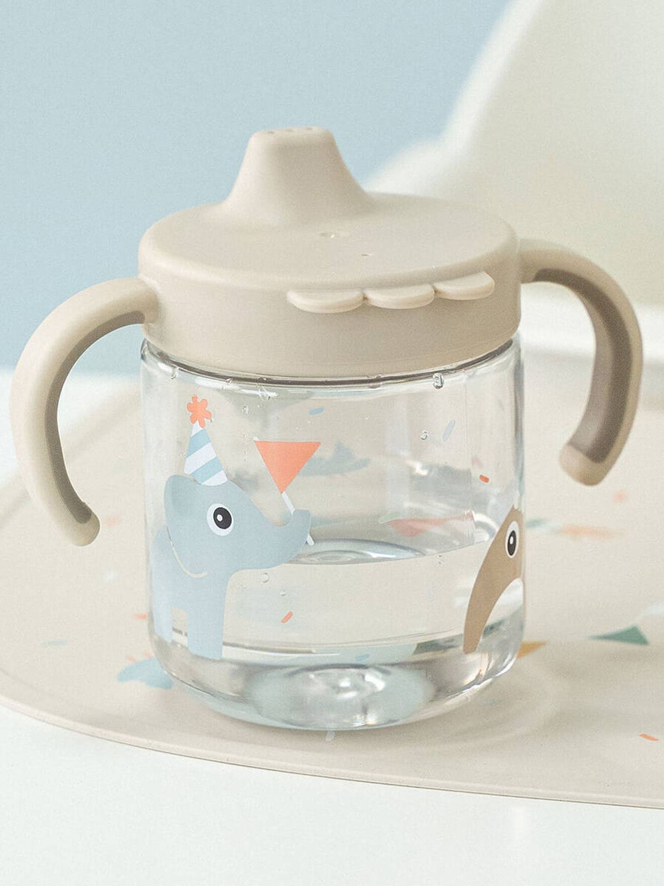 Tasse met tuit en 2 handvatten zandbeige