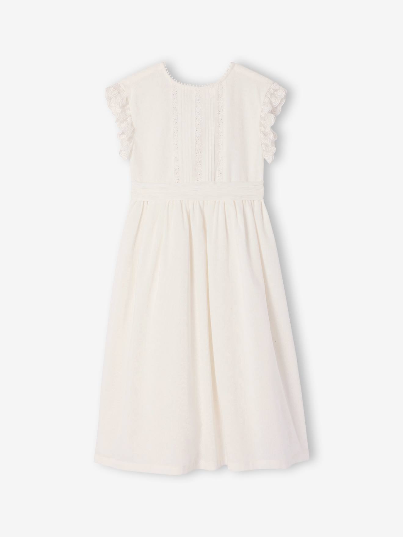 Elegante lange jurk wit