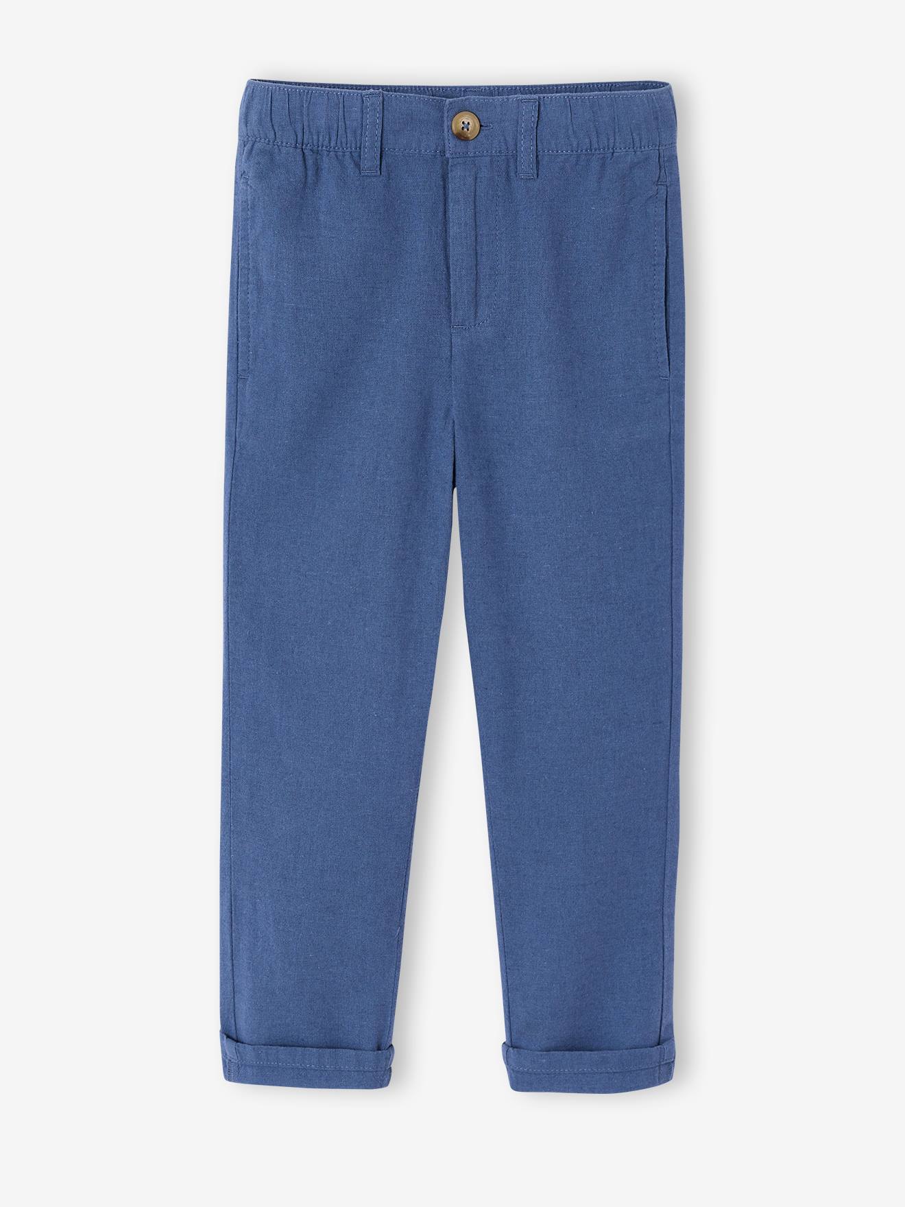 Lichte, dunne broek voor jongens blauw