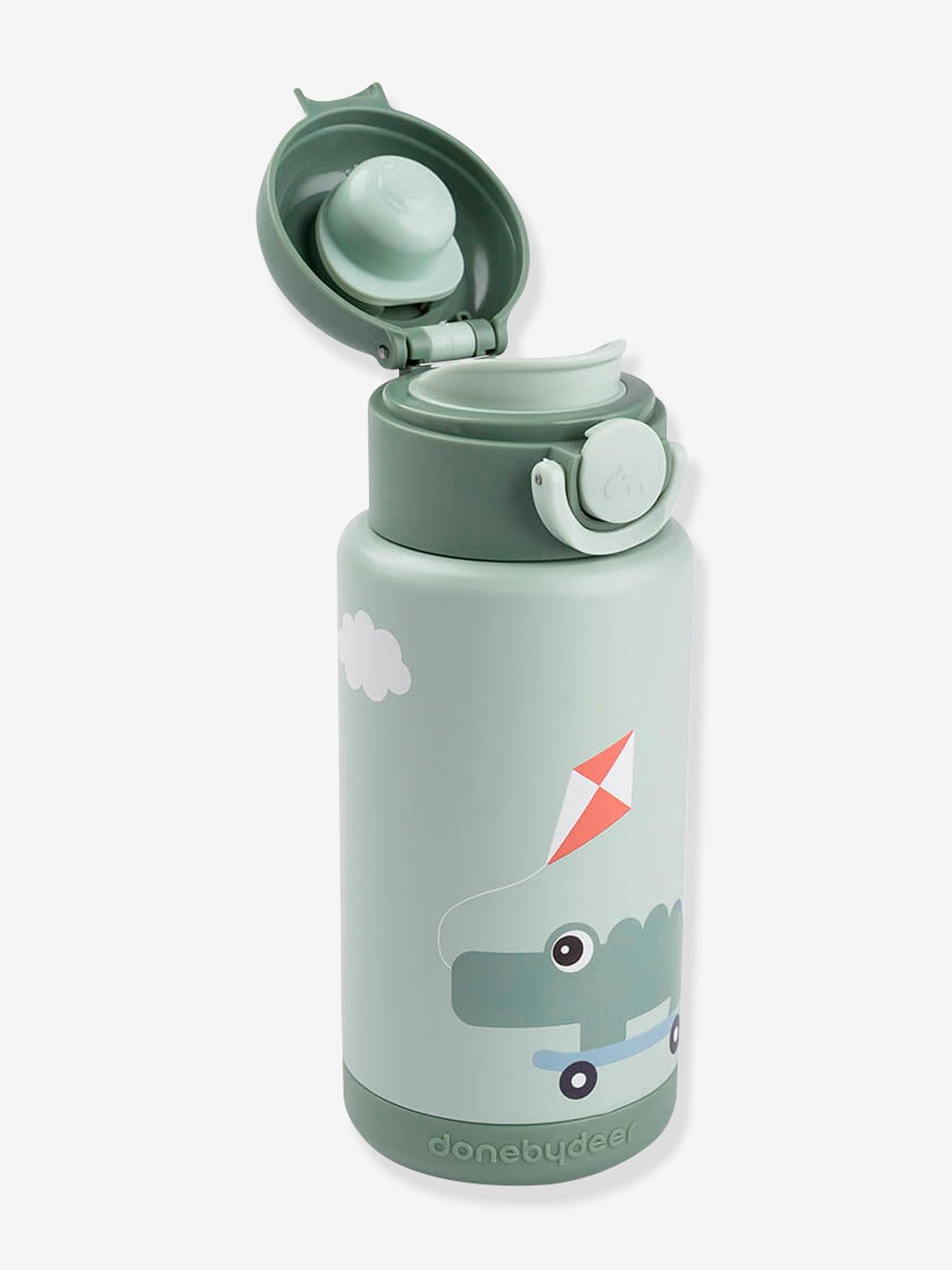 Isothermische fles 340ml DONE BY DEER groen