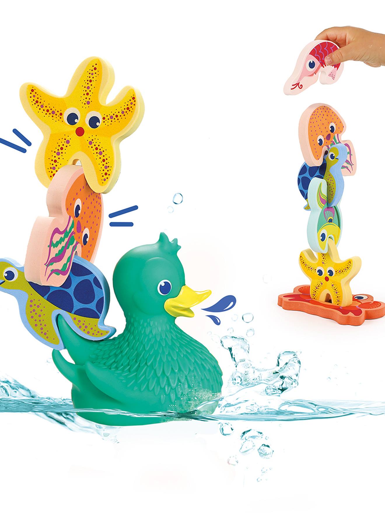 Lucky Duck badspeelgoedset meerkleurig