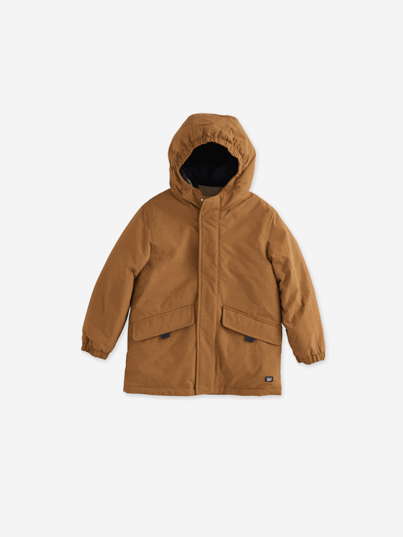 3-in-1 jongensparka met sherpa voering pecannoot