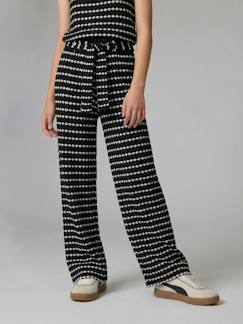 Meisje-Wijde sweater met fantasie breisel voor meisjes JONEN