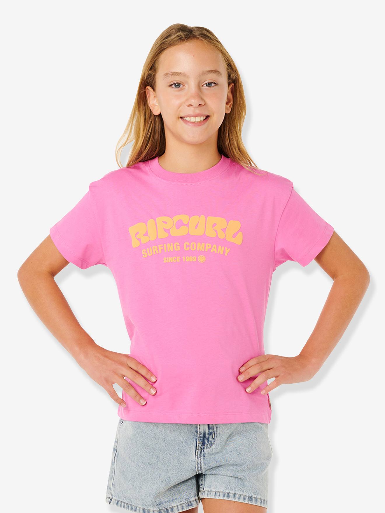 T-shirt met korte mouwen voor meisjes rozen