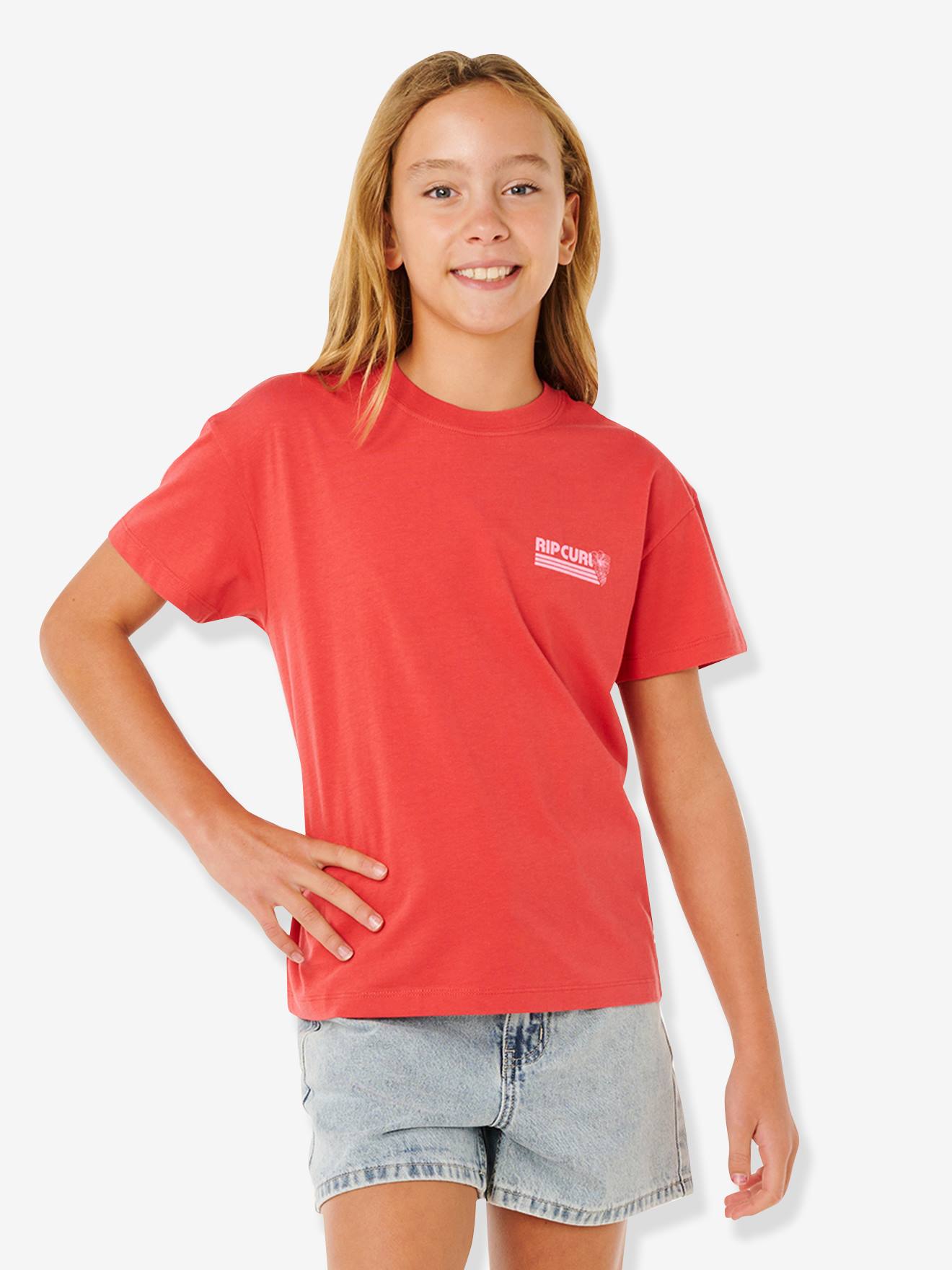 T-shirt met korte mouwen voor meisjes rood
