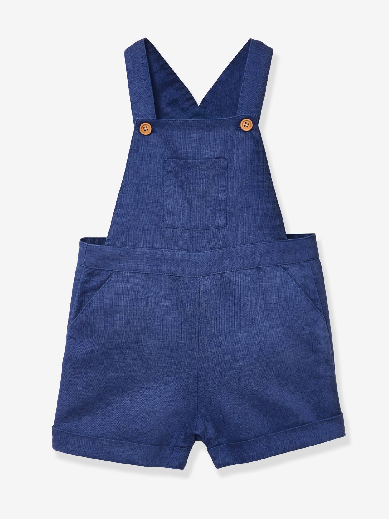 Salopette voor baby jeansblauw