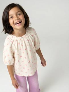 Blouse voor meisjes van katoengaas  - vertbaudet enfant